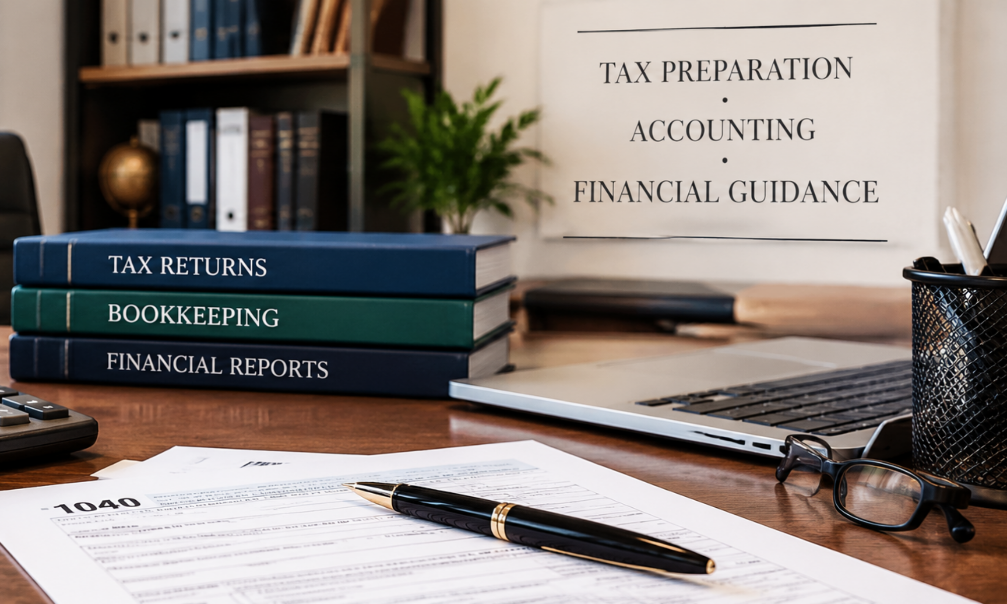 Experienced accountant providing accurate financial, bookkeeping and tax services